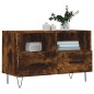 vidaXL Mueble para TV madera contrachapada roble ahumado 80x36x50 cm vidaXL Mueble para TV madera contrachapada roble ahumado 80x36x50 cm