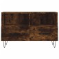 vidaXL Mueble para TV madera contrachapada roble ahumado 80x36x50 cm vidaXL Mueble para TV madera contrachapada roble ahumado 80x36x50 cm