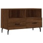 vidaXL Mueble para TV madera contrachapada roble marrón 80x36x50 cm vidaXL Mueble para TV madera contrachapada roble marrón 80x36x50 cm