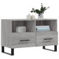 vidaXL Mueble de TV madera de ingeniería gris Sonoma 80x36x50 cm vidaXL Mueble de TV madera de ingeniería gris Sonoma 80x36x50 cm