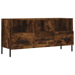 vidaXL Mueble de TV madera de ingeniería roble ahumado 102x36x50 cm