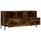 vidaXL Mueble de TV madera de ingeniería roble ahumado 102x36x50 cm