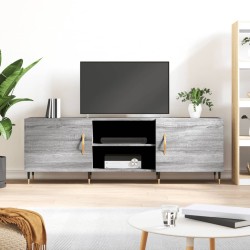 vidaXL Mueble para TV madera de ingeniería gris Sonoma 150x30x50 cm