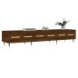 vidaXL Mueble de TV madera de ingeniería roble marrón 150x36x30 cm