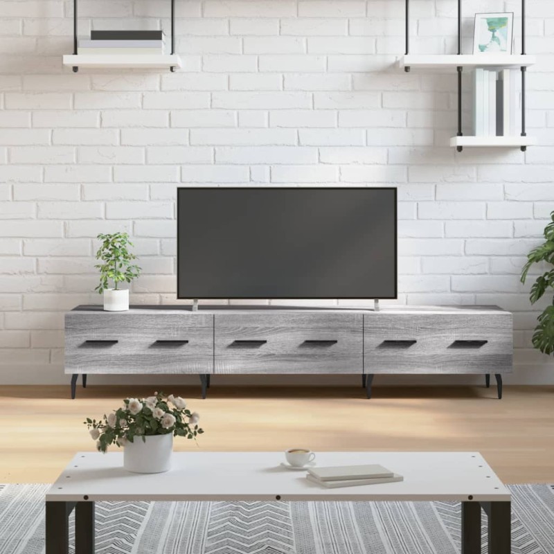 vidaXL Mueble de TV madera de ingeniería gris Sonoma 150x36x30 cm vidaXL Mueble de TV madera de ingeniería gris Sonoma 150x36x30 cm
