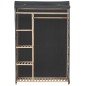 vidaXL Armario de tela gris 110x40x170 cm vidaXL Armario de tela gris 110x40x170 cm
