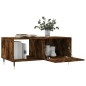 vidaXL Mesa de centro madera contrachapada roble ahumado 90x50x40 cm vidaXL Mesa de centro madera contrachapada roble ahumado 90x50x40 cm