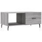 vidaXL Mesa de centro madera contrachapada gris Sonoma 90x50x40 cm vidaXL Mesa de centro madera contrachapada gris Sonoma 90x50x40 cm