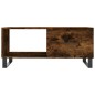 vidaXL Mesa de centro madera contrachapada roble ahumado 90x50x40 cm