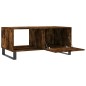 vidaXL Mesa de centro madera contrachapada roble ahumado 90x50x40 cm