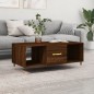 vidaXL Mesa de centro madera contrachapada roble marrón 102x50x40 cm vidaXL Mesa de centro madera contrachapada roble marrón 102x50x40 cm