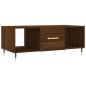 vidaXL Mesa de centro madera contrachapada roble marrón 102x50x40 cm vidaXL Mesa de centro madera contrachapada roble marrón 102x50x40 cm