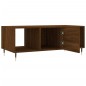 vidaXL Mesa de centro madera contrachapada roble marrón 102x50x40 cm vidaXL Mesa de centro madera contrachapada roble marrón 102x50x40 cm