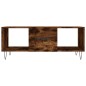 vidaXL Mesa de centro madera contrachapada roble ahumado 102x50x40 cm