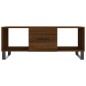 vidaXL Mesa de centro madera contrachapada roble marrón 102x50x40 cm vidaXL Mesa de centro madera contrachapada roble marrón 102x50x40 cm