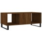 vidaXL Mesa de centro madera contrachapada roble marrón 102x50x40 cm vidaXL Mesa de centro madera contrachapada roble marrón 102x50x40 cm