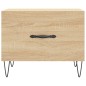 vidaXL Mesa de centro madera contrachapada roble Sonoma 50x50x40 cm vidaXL Mesa de centro madera contrachapada roble Sonoma 50x50x40 cm