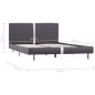 vidaXL Estructura de cama de cuero sintético gris 140x200 cm vidaXL Estructura de cama de cuero sintético gris 140x200 cm