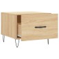 vidaXL Mesa de centro madera contrachapada roble Sonoma 50x50x40 cm vidaXL Mesa de centro madera contrachapada roble Sonoma 50x50x40 cm
