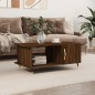 vidaXL Mesa de centro madera contrachapada roble marrón 90x50x40 cm vidaXL Mesa de centro madera contrachapada roble marrón 90x50x40 cm