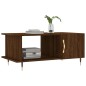 vidaXL Mesa de centro madera contrachapada roble marrón 90x50x40 cm vidaXL Mesa de centro madera contrachapada roble marrón 90x50x40 cm