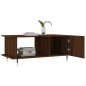 vidaXL Mesa de centro madera contrachapada roble marrón 90x50x40 cm vidaXL Mesa de centro madera contrachapada roble marrón 90x50x40 cm
