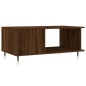 vidaXL Mesa de centro madera contrachapada roble marrón 90x50x40 cm vidaXL Mesa de centro madera contrachapada roble marrón 90x50x40 cm