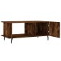 vidaXL Mesa de centro madera contrachapada roble ahumado 90x50x40 cm vidaXL Mesa de centro madera contrachapada roble ahumado 90x50x40 cm