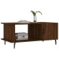 vidaXL Mesa de centro madera contrachapada roble marrón 90x50x40 cm vidaXL Mesa de centro madera contrachapada roble marrón 90x50x40 cm