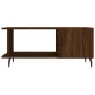 vidaXL Mesa de centro madera contrachapada roble marrón 90x50x40 cm vidaXL Mesa de centro madera contrachapada roble marrón 90x50x40 cm