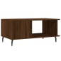 vidaXL Mesa de centro madera contrachapada roble marrón 90x50x40 cm vidaXL Mesa de centro madera contrachapada roble marrón 90x50x40 cm