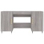 vidaXL Escritorio madera de ingeniería gris Sonoma 140x50x75 cm vidaXL Escritorio madera de ingeniería gris Sonoma 140x50x75 cm