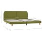 vidaXL Estructura de cama de tela verde 160x200 cm vidaXL Estructura de cama de tela verde 160x200 cm