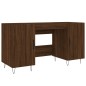 vidaXL Escritorio madera de ingeniería roble marrón 140x50x75 cm vidaXL Escritorio madera de ingeniería roble marrón 140x50x75 cm