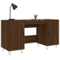 vidaXL Escritorio madera de ingeniería roble marrón 140x50x75 cm vidaXL Escritorio madera de ingeniería roble marrón 140x50x75 cm