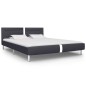 vidaXL Estructura de cama con LED cuero sintético negro 180x200 cm vidaXL Estructura de cama con LED cuero sintético negro 180x200 cm