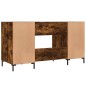 vidaXL Escritorio madera de ingeniería roble ahumado 140x50x75 cm vidaXL Escritorio madera de ingeniería roble ahumado 140x50x75 cm
