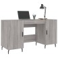 vidaXL Escritorio madera de ingeniería gris Sonoma 140x50x75 cm