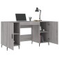 vidaXL Escritorio madera de ingeniería gris Sonoma 140x50x75 cm
