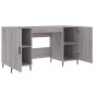 vidaXL Escritorio madera de ingeniería gris Sonoma 140x50x75 cm