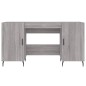 vidaXL Escritorio madera de ingeniería gris Sonoma 140x50x75 cm