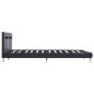 vidaXL Estructura de cama con LED cuero sintético negro 180x200 cm vidaXL Estructura de cama con LED cuero sintético negro 180x200 cm