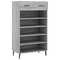 vidaXL Zapatero madera de ingeniería gris Sonoma 60x35x105 cm