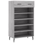 vidaXL Zapatero madera de ingeniería gris Sonoma 60x35x105 cm