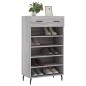 vidaXL Zapatero madera de ingeniería gris Sonoma 60x35x105 cm