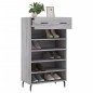 vidaXL Zapatero madera de ingeniería gris Sonoma 60x35x105 cm