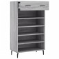 vidaXL Zapatero madera de ingeniería gris Sonoma 60x35x105 cm