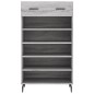 vidaXL Zapatero madera de ingeniería gris Sonoma 60x35x105 cm