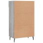 vidaXL Zapatero madera de ingeniería gris Sonoma 60x35x105 cm