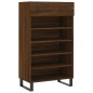 vidaXL Zapatero madera de ingeniería roble marrón 60x35x105 cm